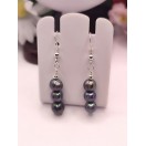 Natural Grey Freshwater Pearl Earrings